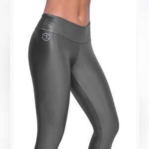 Bia Brazil Shiny Charcoal High-Waisted Leggings